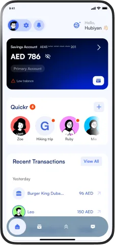 banking app UI shot