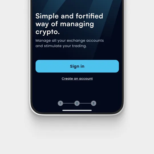 user interface shot of crypto wallet app